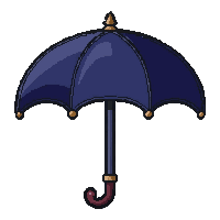 parasol umbrella  deep navy blue