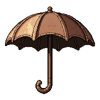parasol umbrella  mechanic oil stained