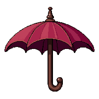 parasol umbrella  pilot windswept