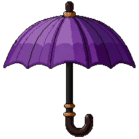 parasol umbrella  royal purple satin