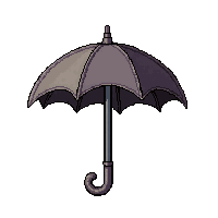 parasol umbrella  silver buckle clasp