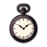 pocket watch chain  cream white linen