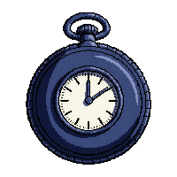 pocket watch chain  deep navy blue