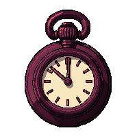 pocket watch chain  rich burgundy red