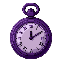 pocket watch chain  royal purple satin