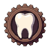 ring cog tooth  mechanic oil stained