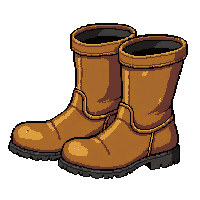 spats shoe covers  worn and patched