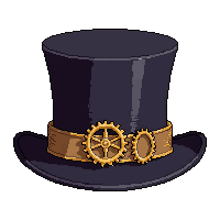 top hat with gears  formal gala style
