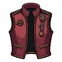 waistcoat embroidered  combat modified