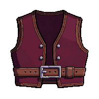 waistcoat embroidered  silver buckle clasp
