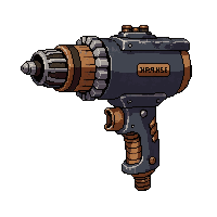 gear powered drill  iron cast dark