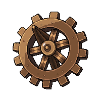 gear powered drill  leather and wood