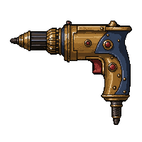 gear powered drill  victorian ornate