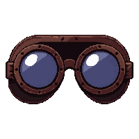 goggles multi lens  leather and wood