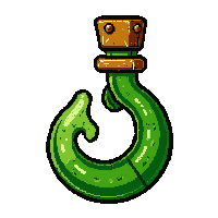 grapple hook steam  copper patina green