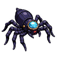 mechanical spider bot  crystal powered gem