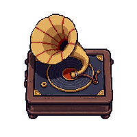 phonograph music box  compact pocket sized