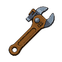 pipe wrench tool  damaged but ticking