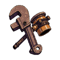 pipe wrench tool  factory new shiny