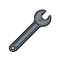 pipe wrench tool  silver nickel plated