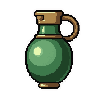 steam grenade bomb  copper patina green