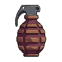 steam grenade bomb  damaged but ticking