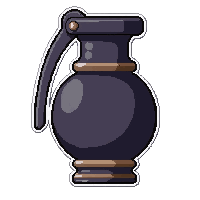 steam grenade bomb  iron cast dark