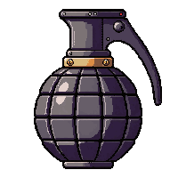 steam grenade bomb  oversized comical