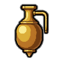 steam grenade bomb  polished brass gold