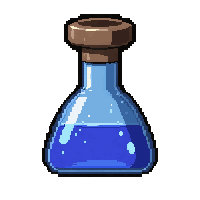 syringe aether fluid  glowing aether blue