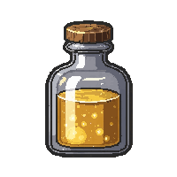 syringe aether fluid  polished brass gold