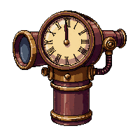 telescope brass  ticking clockwork