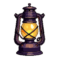 tesla lantern light  iron cast dark