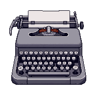 typewriter keyboard  silver nickel plated