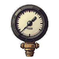 valve pressure gauge  damaged but ticking