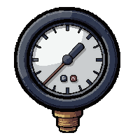 valve pressure gauge  industrial heavy
