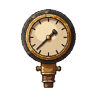 valve pressure gauge  victorian ornate