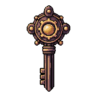 wind up key large  gear covered ornate