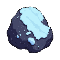 coal charcoal lump  frozen cold