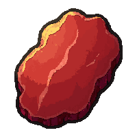 dried meat jerky  glowing magical