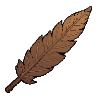 feather arrow flight  wrapped for storage