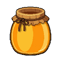 honey pot jar  bundled tied together