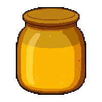 honey pot jar  dried and preserved