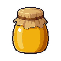 honey pot jar  freshly gathered