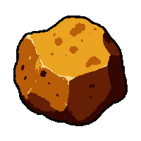 iron ore chunk  sun dried warm