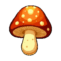 mushroom edible  glowing magical