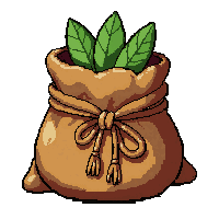 seed pouch garden  loose scattered