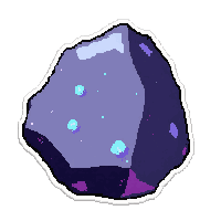 stone rock flint  glowing magical