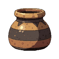 water skin canteen  abundant pile