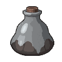 water skin canteen  damaged crumbling